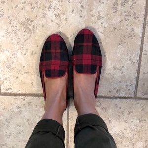 Old Navy plaid loafers